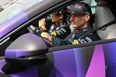 Max Verstappen and Yuki Tsunoda in the Honda 0 SUV prototype