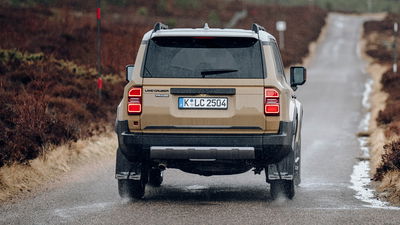 Toyota Land Cruiser - rear, driving