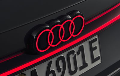 Audi logo on the new A6 Avant
