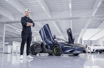 Lando Norris with his McLaren 765LT Spider