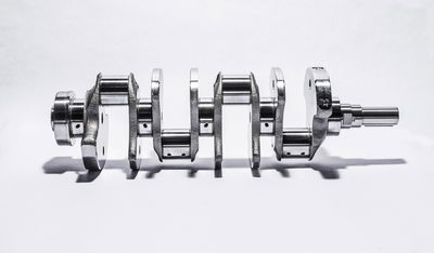 Flat-plane crankshaft from a 2015 Ford Mustang GT350