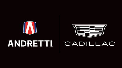 The Andretti and Cadillac logos