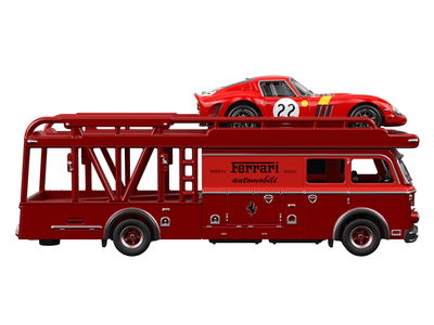 Hot Wheels Ferrari 250 GTO and race transporter