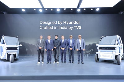 Hyundai and TVS presenting the E3W and E4W