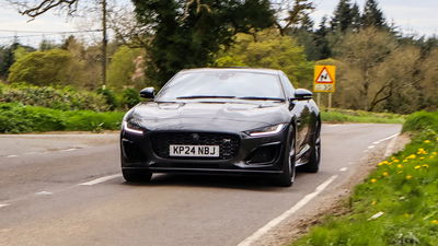 2024 Jaguar F-Type R, front, driving