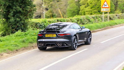 2024 Jaguar F-Type R, rear, driving