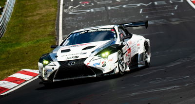 The Lexus LC race car that was to use the new twin-turbo V8