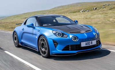 Alpine A110 R - front, driving