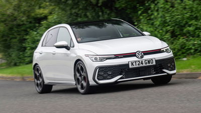 Mk8.5 Volkswagen Golf GTI, front 3/4