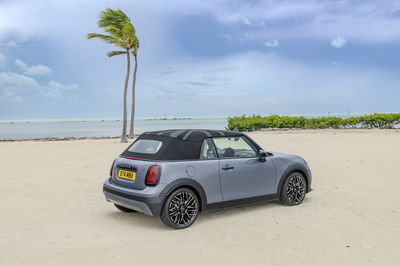 Mini Cooper Convertible - rear, roof up