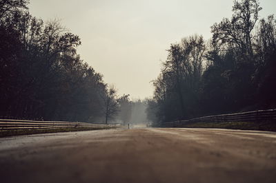 A straight section of Monza's oval, with banking in the background