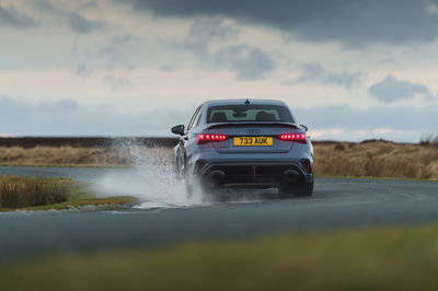 Audi RS3 - rear, driving