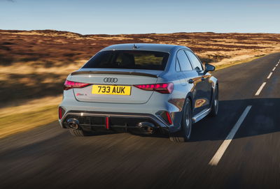 Audi RS3 - rear, driving