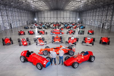 Bernie Ecclestone and Tom Hartley Jnr, along with Ecclestone's collection