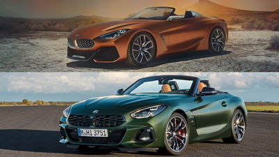 BMW Z4 concept and production comparison