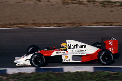 Ayrton Senna driving the McLaren MP4/5B | XPB Images