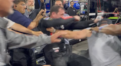 Kyle Busch and Ricky Stenhouse Jr. fight after the NASCAR All-Star Race