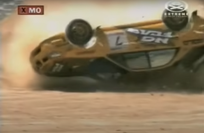 Colin McRae's Impreza mid-roll