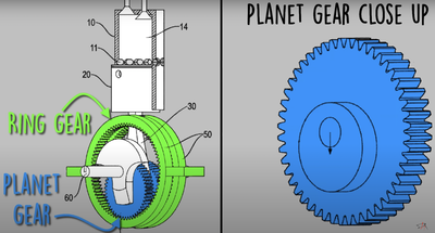 Demonstration of Porsche's six-stroke engine proposal